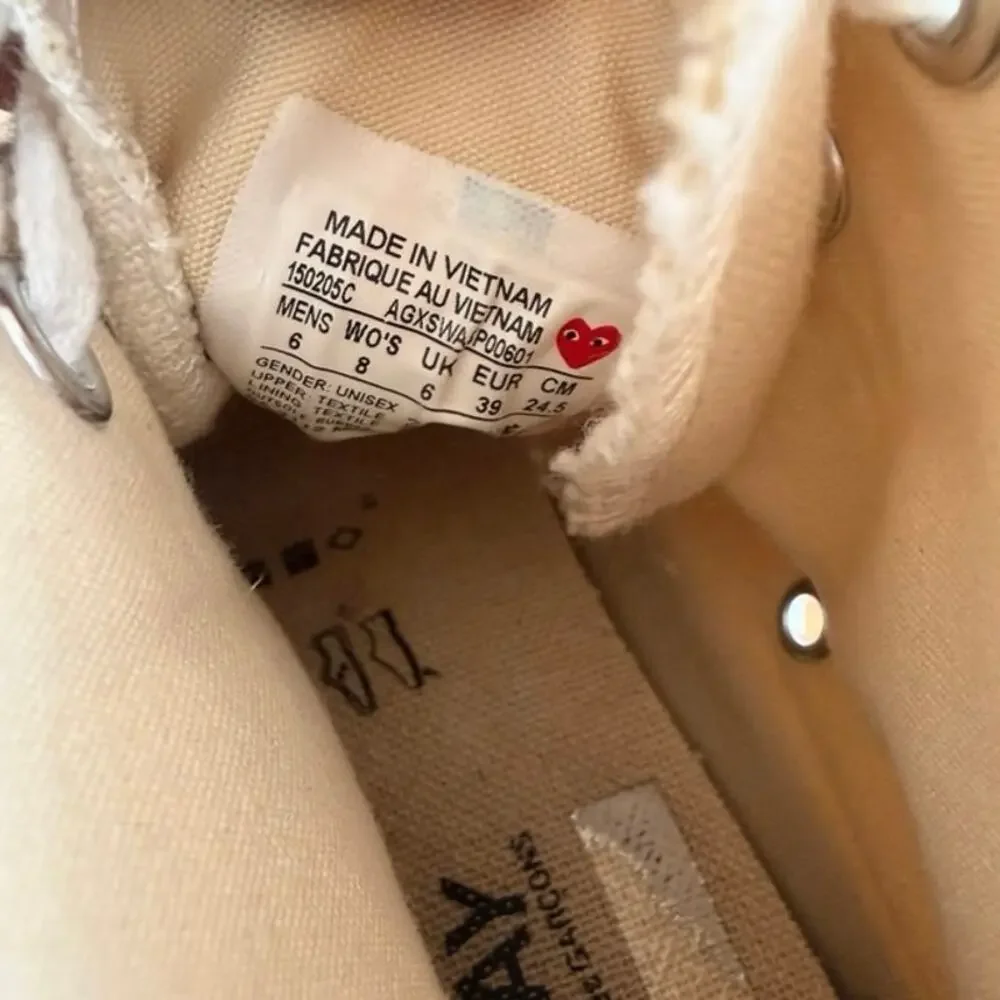 Comme des Garçons play x Converse no cancellations